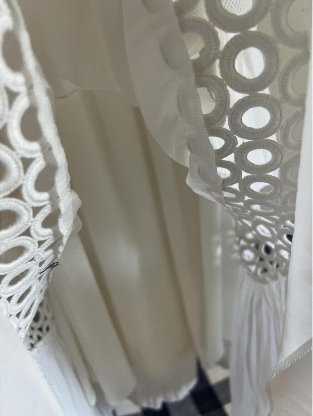 Ramy Brook White Textured Strapless Eyelet Dress - Size M - Bridal/Resort Wear - Picture 6 of 6